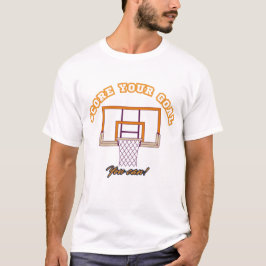 T-shirt met een motiverende basketbal slogan