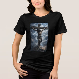 T-shirt met een ontroerend kunstwerk van Jezus Chr