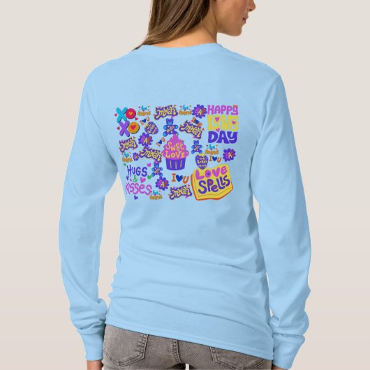 T-shirt met een ontwerp. (Achterkant)