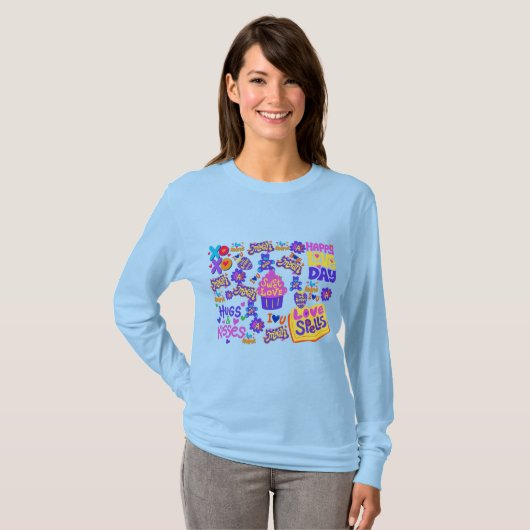 T-shirt met een ontwerp. (Voorkant volledig)