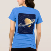 T-shirt met een ontwerp van het zonnestelsel erop (Achterkant)