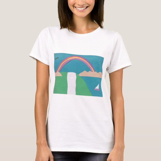 T-shirt met een regenboogontwerp (Voorkant)
