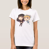 T-shirt met één steegje (Voorkant)