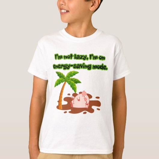 T-shirt met een varken (Voorkant)