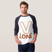 T-shirt met één vlone (Voorkant volledig)