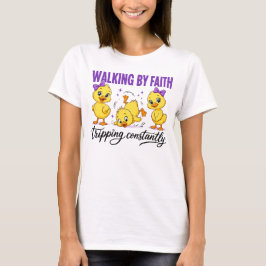 T-shirt met eenden 'Lopen in geloof'