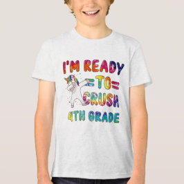 T-shirt met eenhoorn voor terug naar school voor g