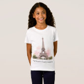 T-shirt met Eiffeltoren van Parijs (Voorkant volledig)