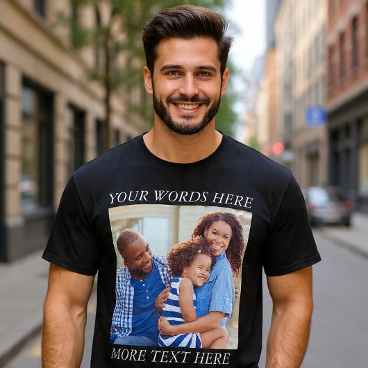T-shirt met eigen afbeelding en bewerkbare tekst