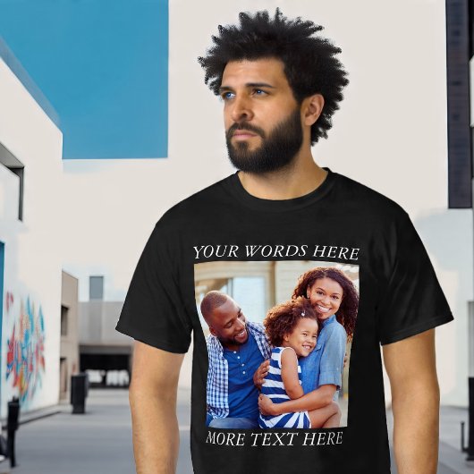 T-shirt met eigen afbeelding en bewerkbare tekst
