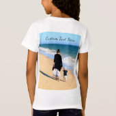 T-shirt met eigen foto cadeau met aangepaste tekst (Achterkant)