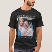 T-shirt met eigen foto en tekst (Voorkant)