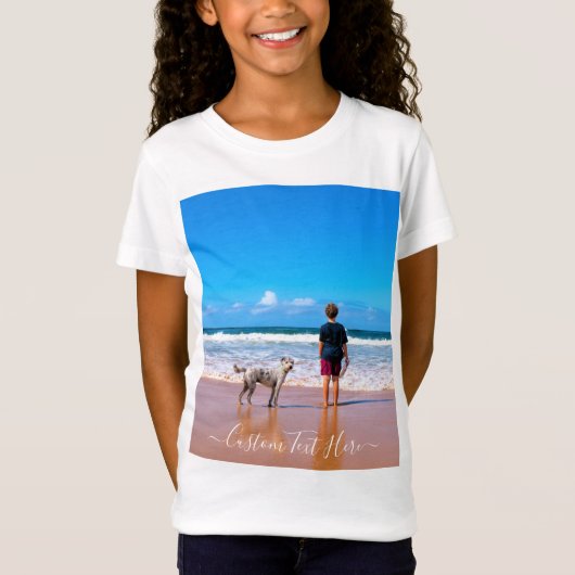 T-shirt met eigen foto en tekst - Eigen ontwerp (Voorkant)