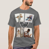 T-Shirt met eigen foto en tekst Vaderdag (Voorkant)