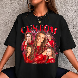 T-shirt met eigen foto naar 90s Bootleg Rap stijl