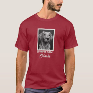 T-Shirt met eigen foto van hond 'Goede Honden Ener