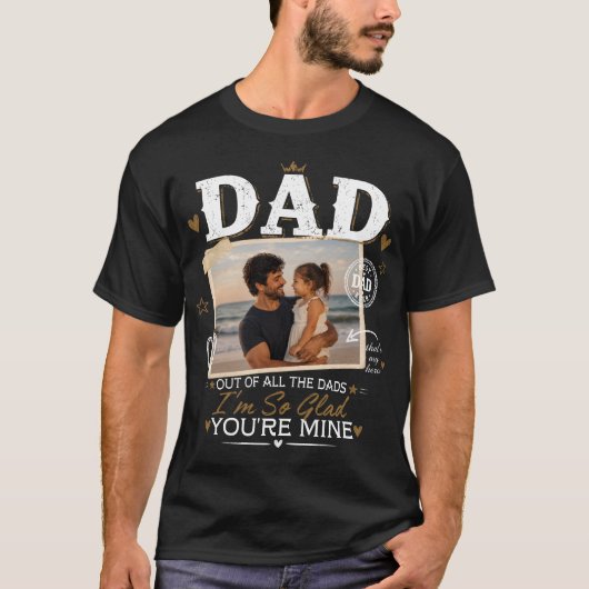 T-shirt met eigen foto van papa (Voorkant)
