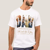 T-shirt met eigen foto van vader (Voorkant)