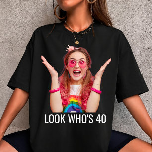 T-Shirt met eigen foto voor 40e verjaardag