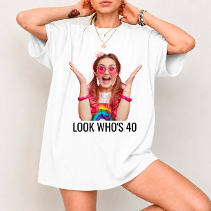 T-Shirt met eigen foto voor 40e verjaardag