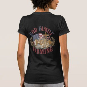 T-shirt met eigen “God Familie Boeren”-opdruk