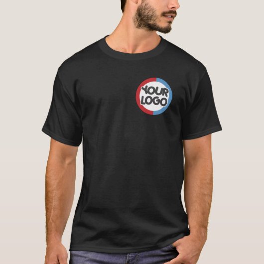 T-shirt met eigen logo – ontwerp je eigen shirt (Voorkant)