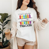 T-shirt met eigen naam als cadeau voor leerkracht 