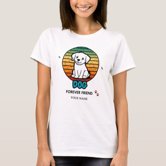 T-shirt met eigen naam en tekst – Persoonlijk (Voorkant)
