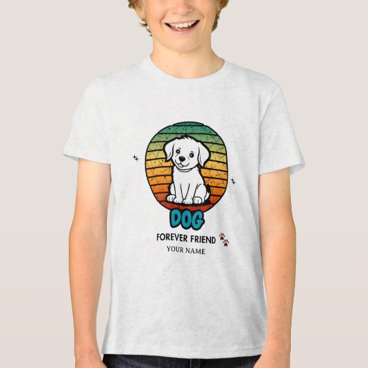 T-shirt met eigen naam en tekst – Persoonlijk (Voorkant)