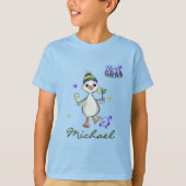 T-Shirt met eigen naam Mardi Gras Jongensgans Carn (Voorkant)