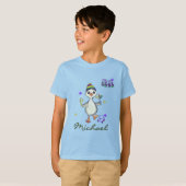 T-Shirt met eigen naam Mardi Gras Jongensgans Carn (Voorkant volledig)