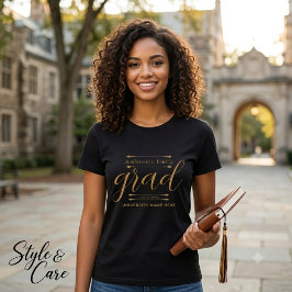 T-shirt met eigen naam voor afstudeerders – Modern