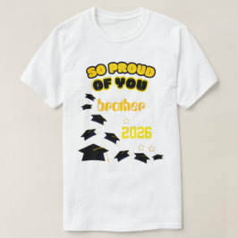 T-shirt met eigen naam voor afstuderende familiele