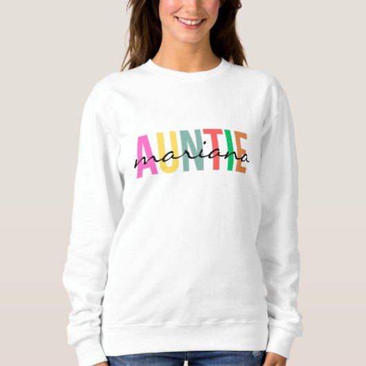 T-shirt met eigen naam voor tante (Voorkant)