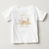 T-shirt met eigen naam Wild One voor eerste verjaa (Voorkant)