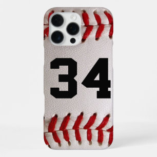 T-shirt met eigen rugnummer Baseball Speler Ontwer iPhone 16 Pro Max Hoesje