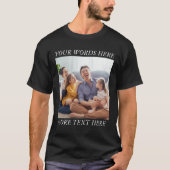 T-shirt met eigen tekst en fotoherinnering (Voorkant)