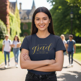 T-shirt met eigen tekst voor afstuderen – Moderne 