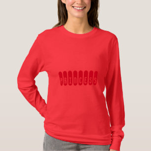T-shirt met eigen tekst voor vrouwen, lange mouwen