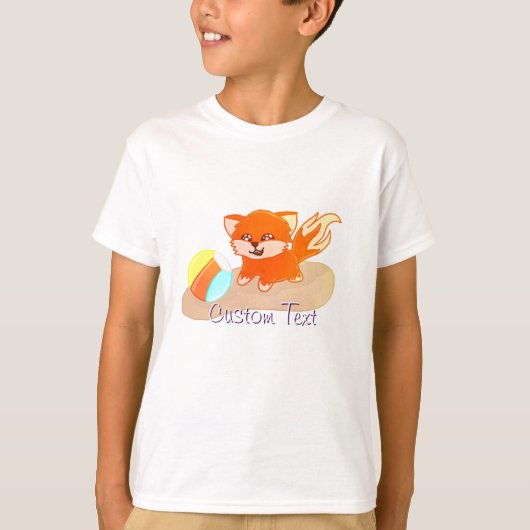 T-shirt met eigen tekst Zomerpretjes (Voorkant)