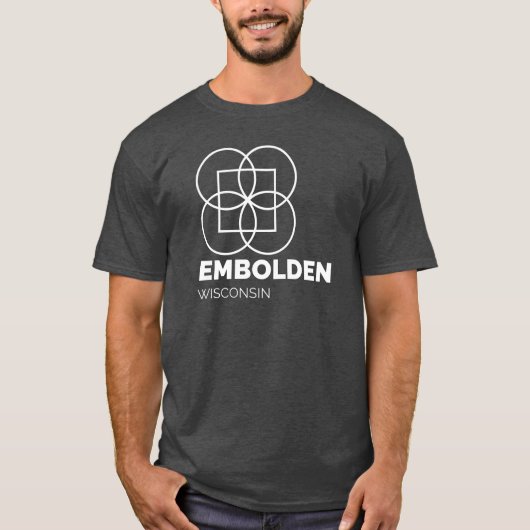 T-shirt met embolden WI (Voorkant)