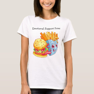 T-shirt met emotionele steun friet – Grappige Food