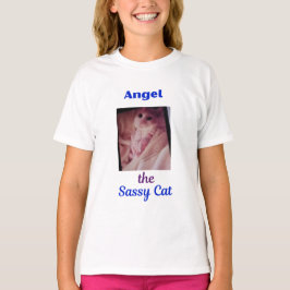 T-shirt met engel de brutale kat