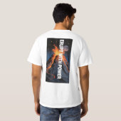 T-shirt met 'Erupt With Power Volcano Motivation'- (Achterkant volledig)