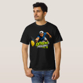 T-shirt met extreme pickleball-duikactie (Voorkant volledig)