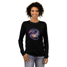T-shirt met fantasievolle schemerdraak