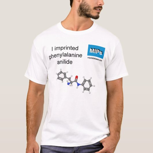 T-shirt met fenylalanine-anilide-molecule (Voorkant)