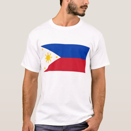T-Shirt met Filipijnse vlag (Voorkant)