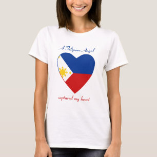 T-shirt met Filipijnse vlag en hartje