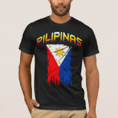 t-shirt met filippijnvlag ( pilipinas ) (Voorkant)